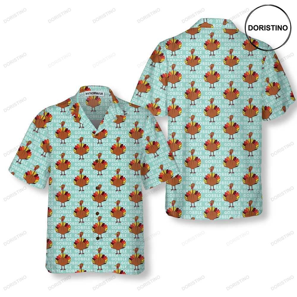 Gobble Gobble Thanksgiving Turkey Thanksgiving For Men Awesome Hawaiian Shirt