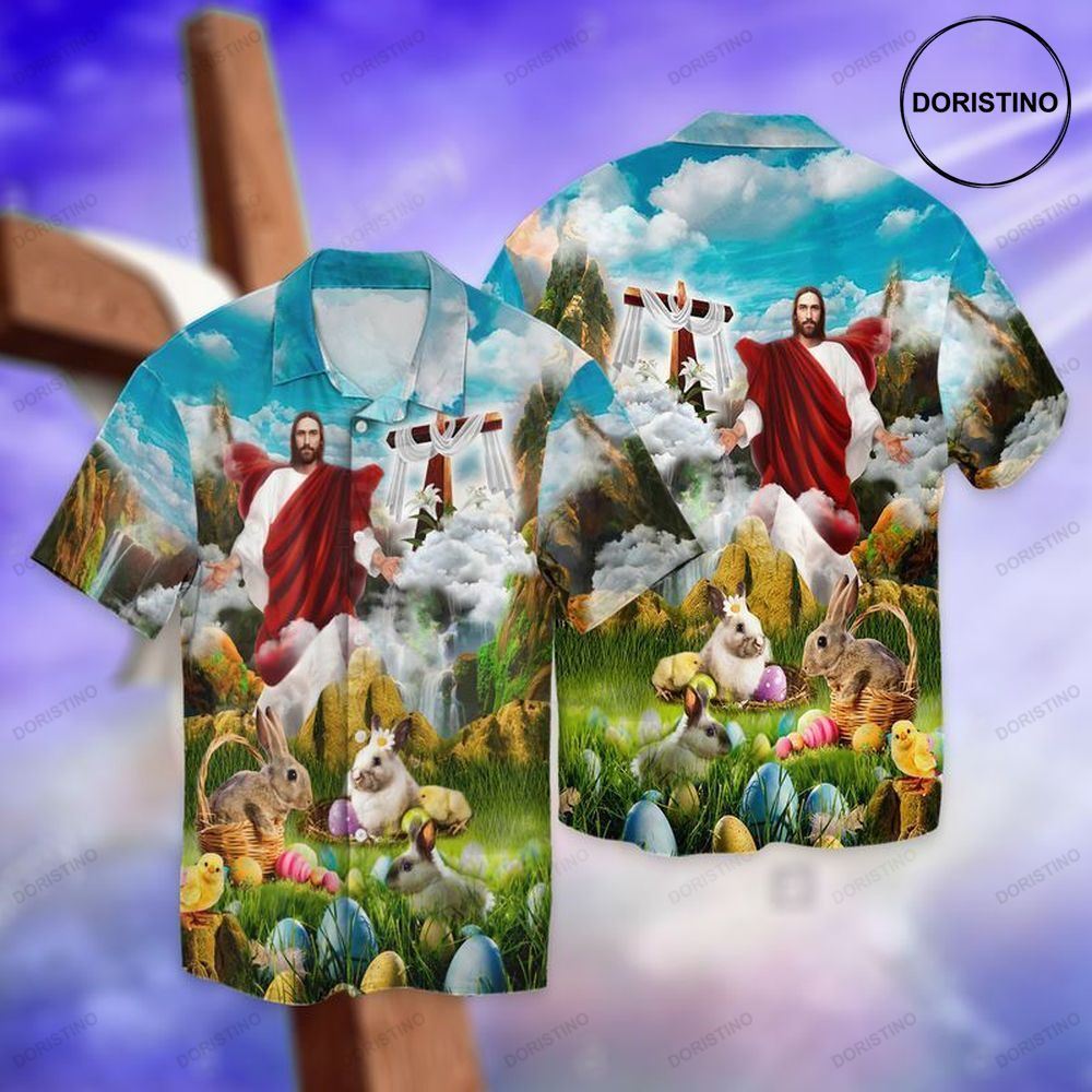 God Jesus And Rabbit Limited Edition Hawaiian Shirt