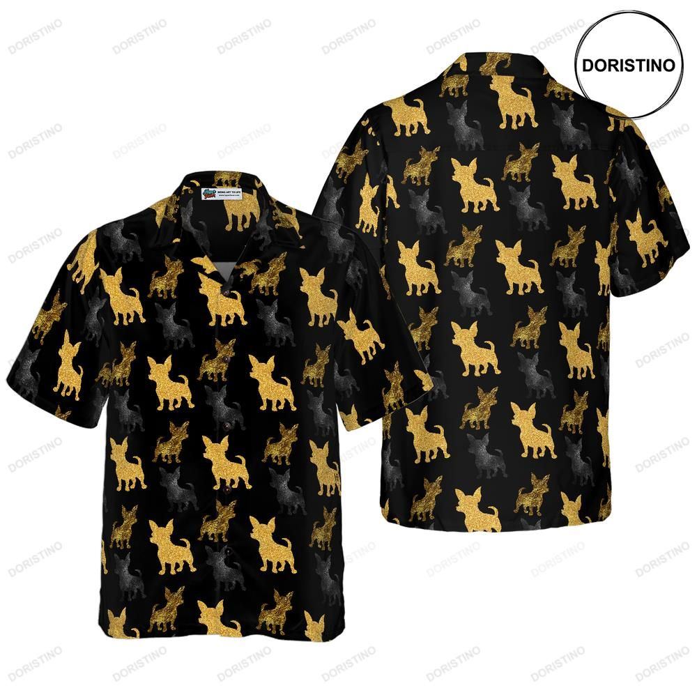 Golden Chihuahua For Men Awesome Hawaiian Shirt