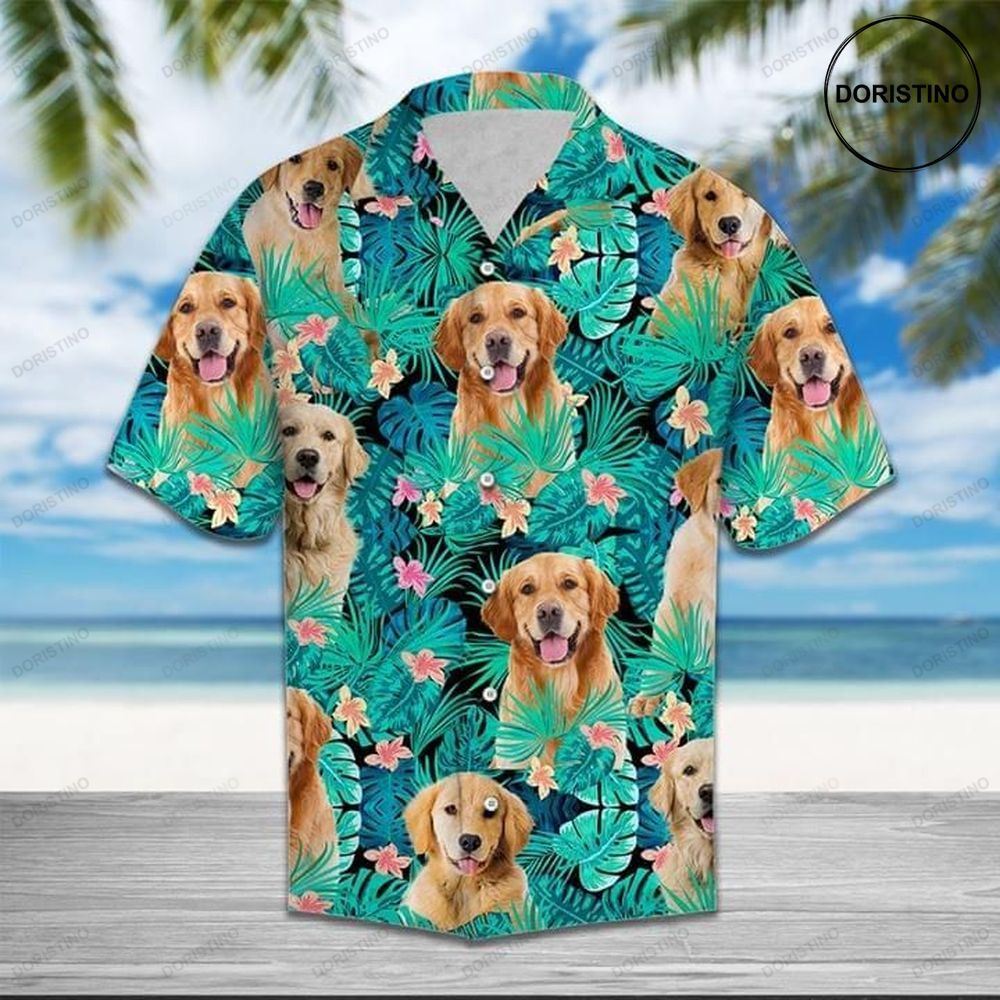 Golden Retriever Dog Funny Limited Edition Hawaiian Shirt