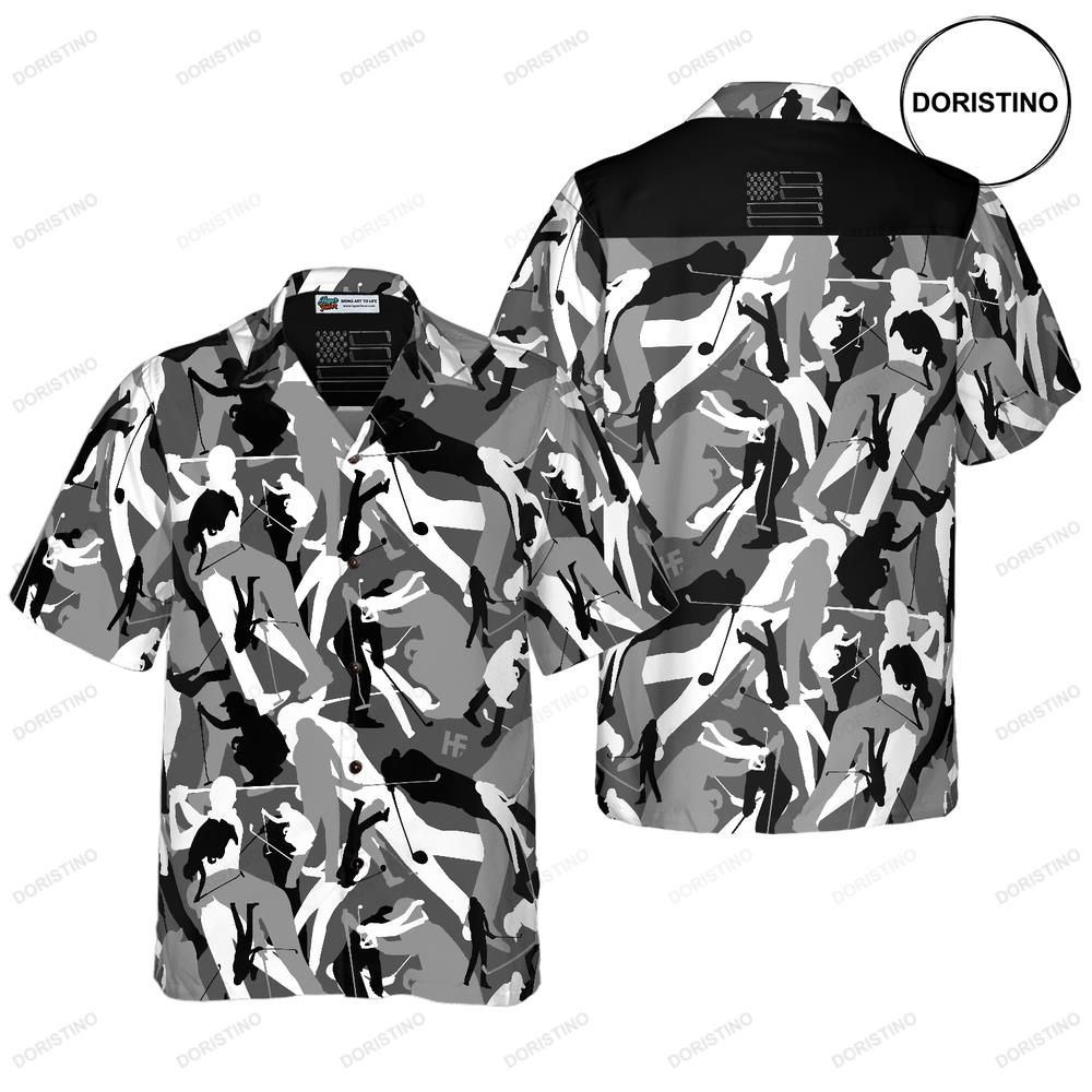 Golf Camouflage Seamless Pattern V2 Awesome Hawaiian Shirt