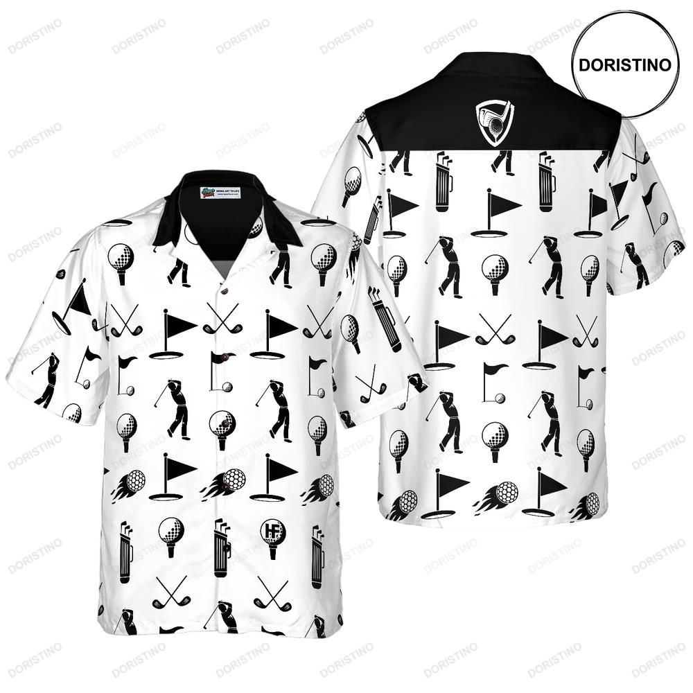 Golf Equipment Pattern Awesome Hawaiian Shirt