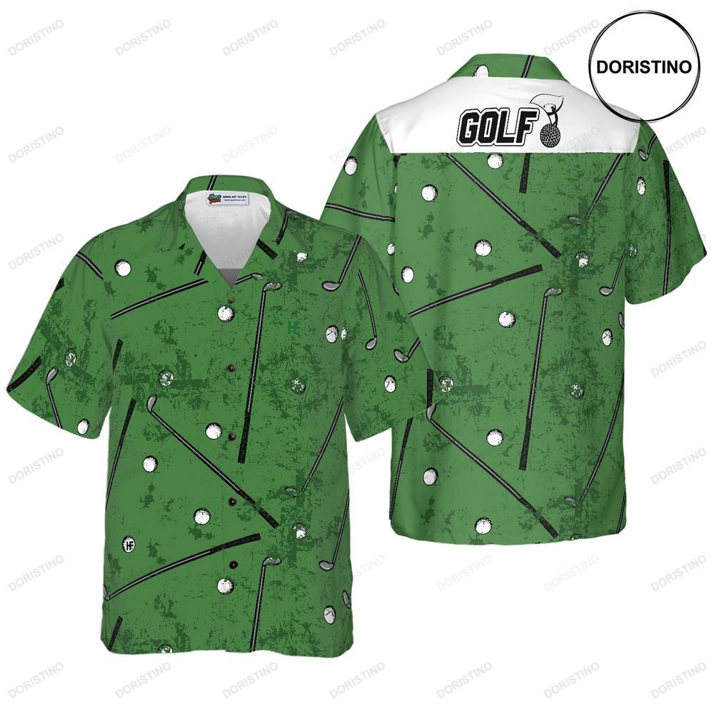 Golf Green Pattern Hawaiian Shirt