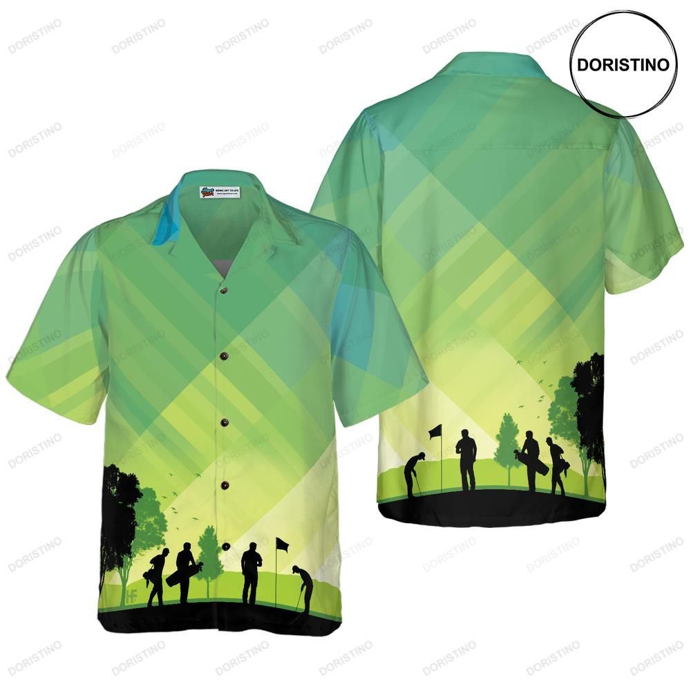 Golf Stock Illustration V2 Awesome Hawaiian Shirt