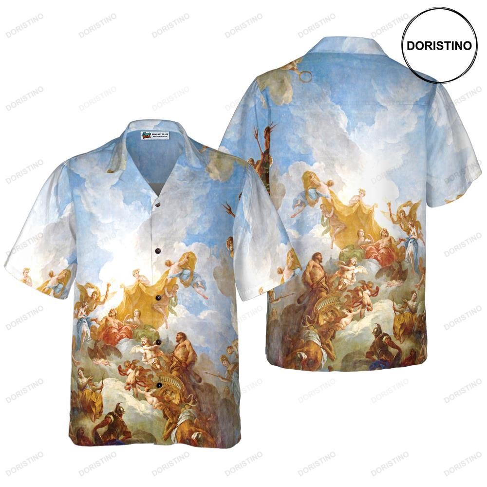 Greek Gods On Mount Olympus Awesome Hawaiian Shirt