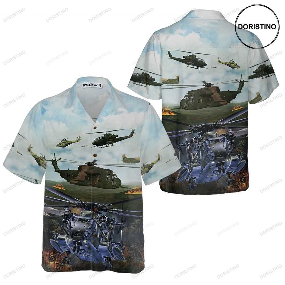 Green Giant Helicopter Helicopter For Men With Helicopter Limited Edition Hawaiian Shirt