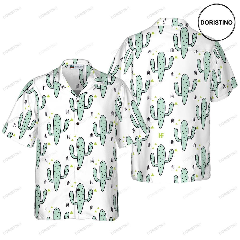 Green Mint Cactuses Limited Edition Hawaiian Shirt