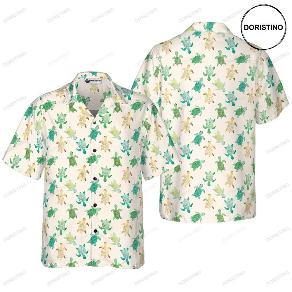 Green Sea Turtle Awesome Hawaiian Shirt
