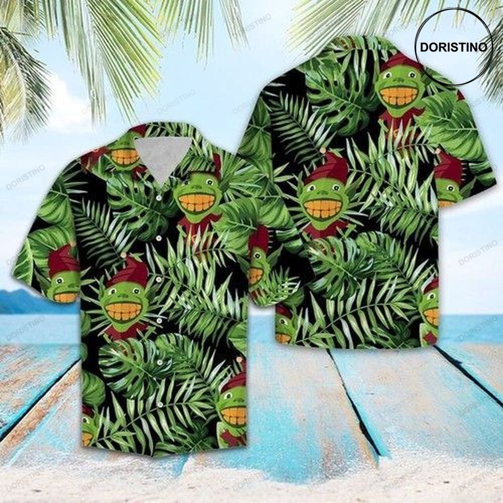 Grinch Green Tropical Hawaiian Shirt