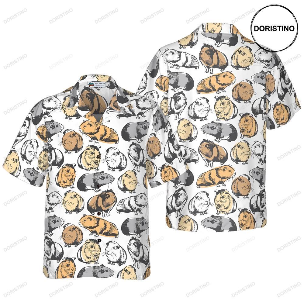Guinea Pig Seamless Pattern Hawaiian Shirt