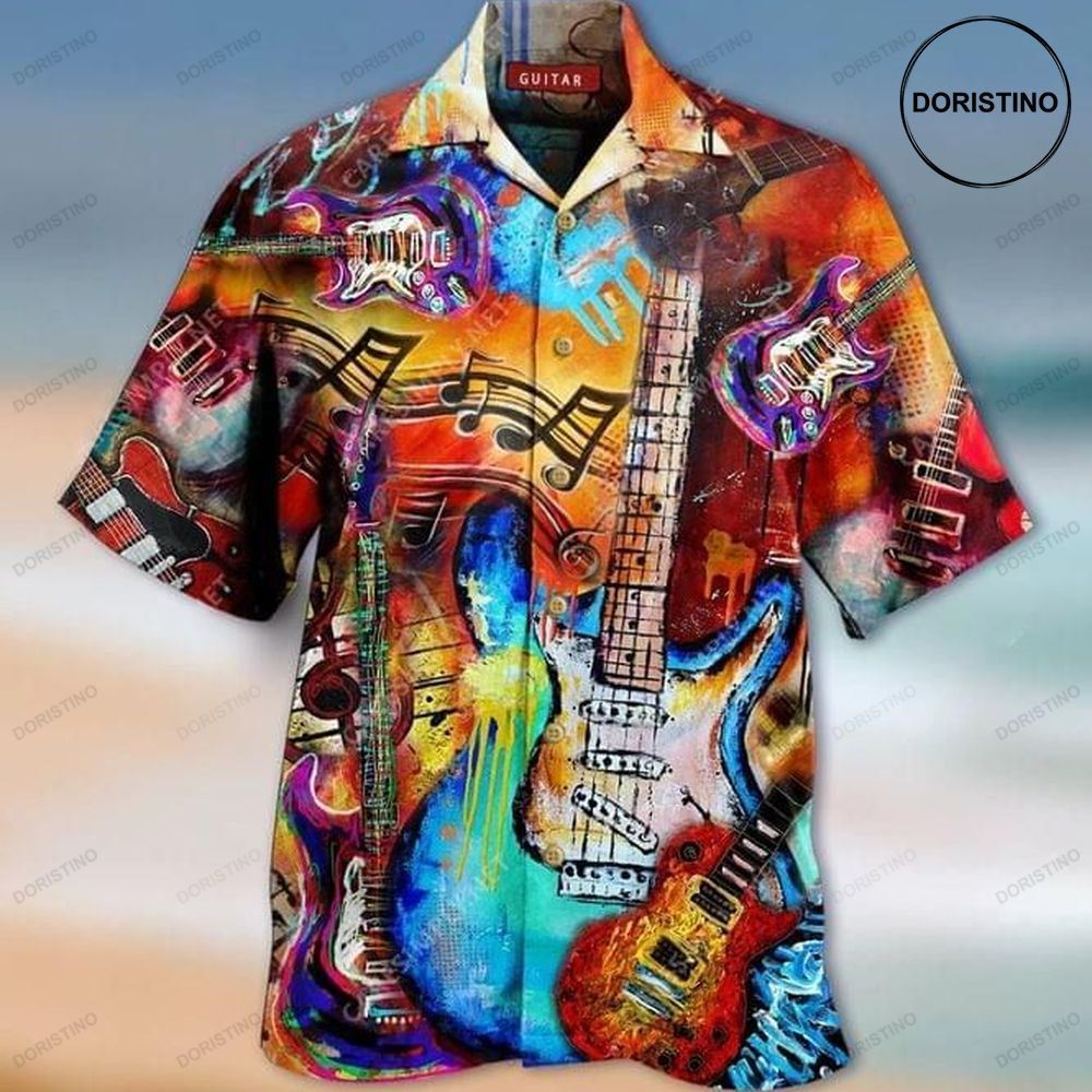 Guitar Music Awesome Hawaiian Shirt