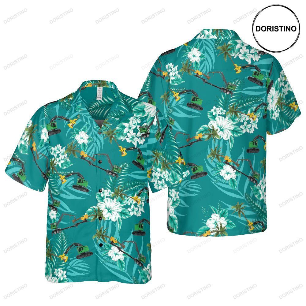 Gus Runde Teal Awesome Hawaiian Shirt