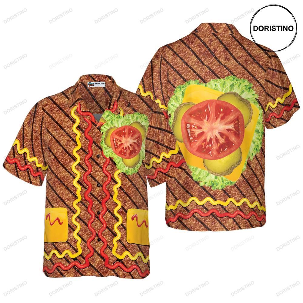Halloween Burger Costume Limited Edition Hawaiian Shirt