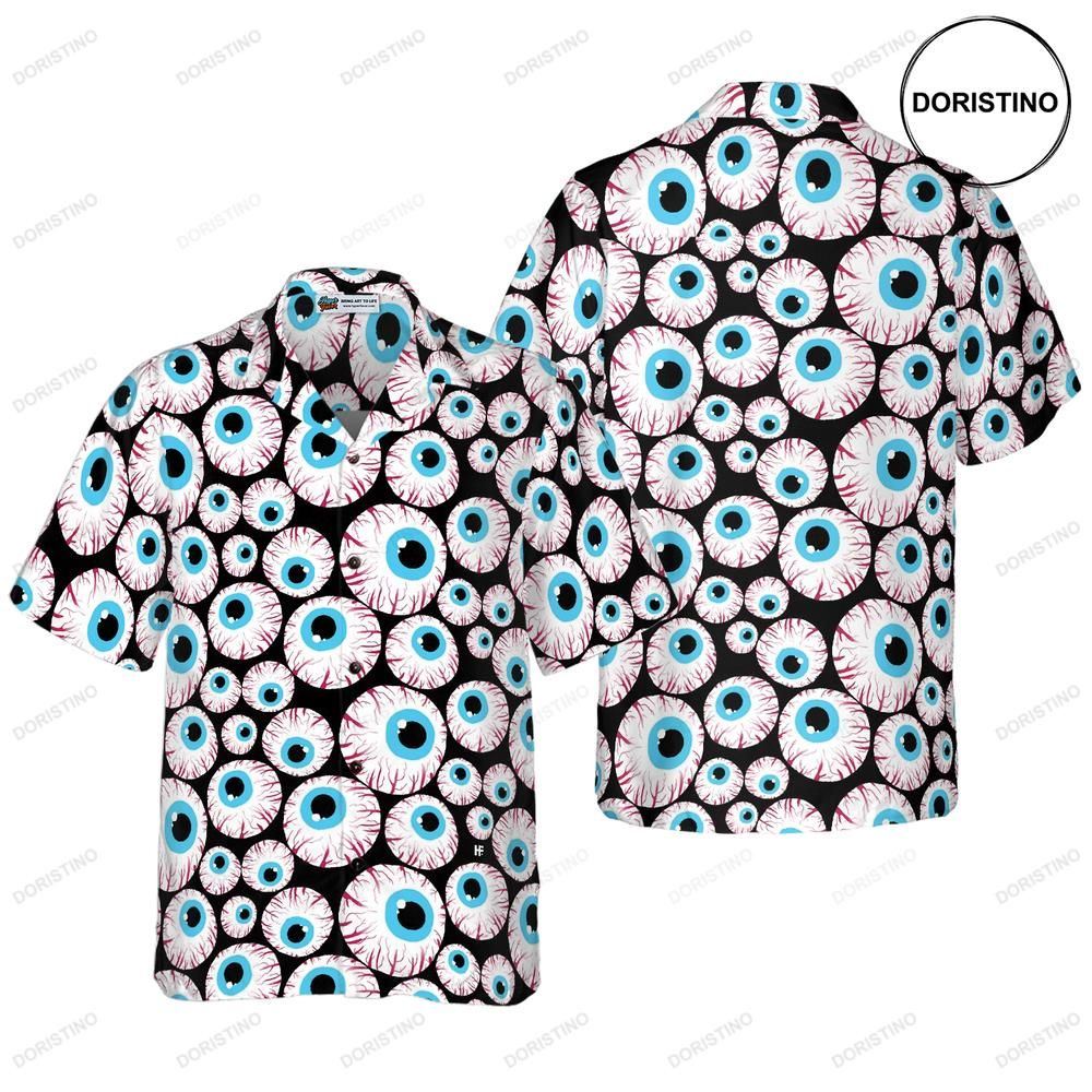 Halloween Creepy Eyeballs Limited Edition Hawaiian Shirt