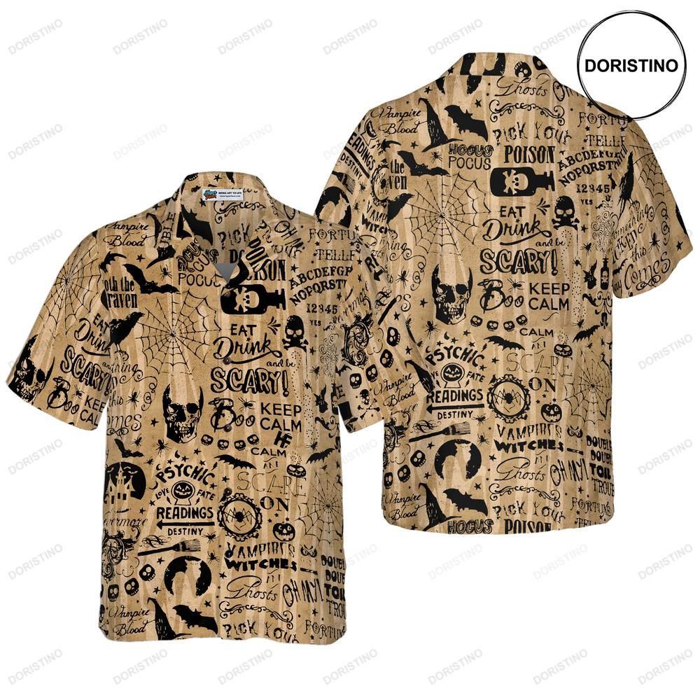 Halloween Ouija For Men Awesome Hawaiian Shirt