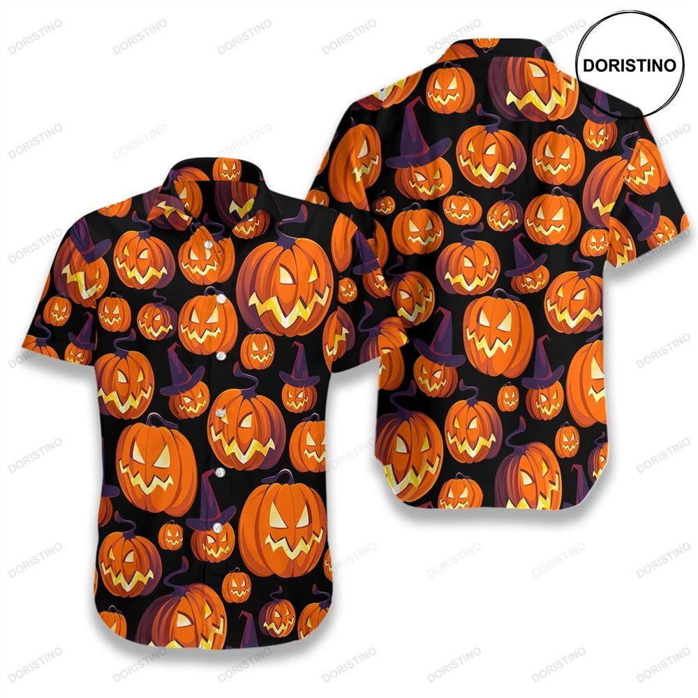 Halloween Pumpkin Awesome Hawaiian Shirt