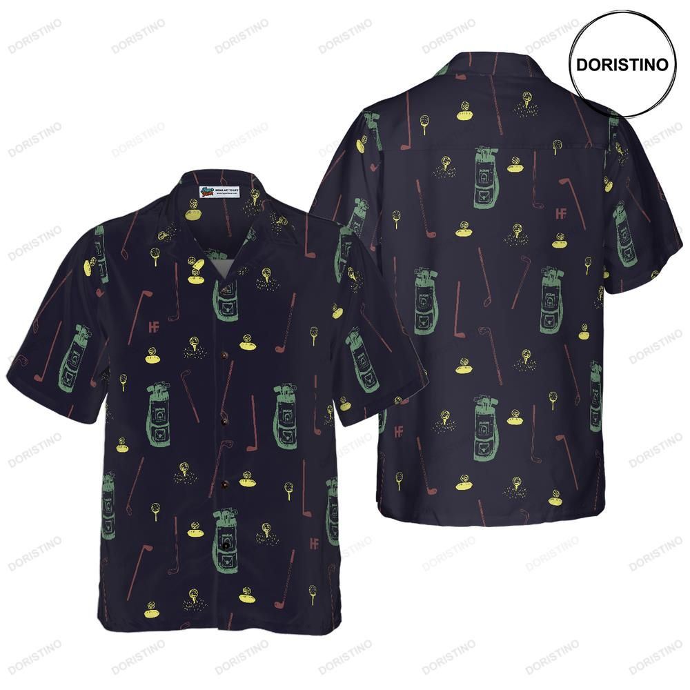 Hand Drawn Golf Seamless Pattern Limited Edition Hawaiian Shirt