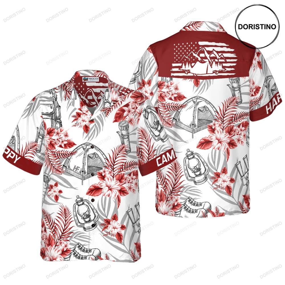 Happy Camper Awesome Hawaiian Shirt