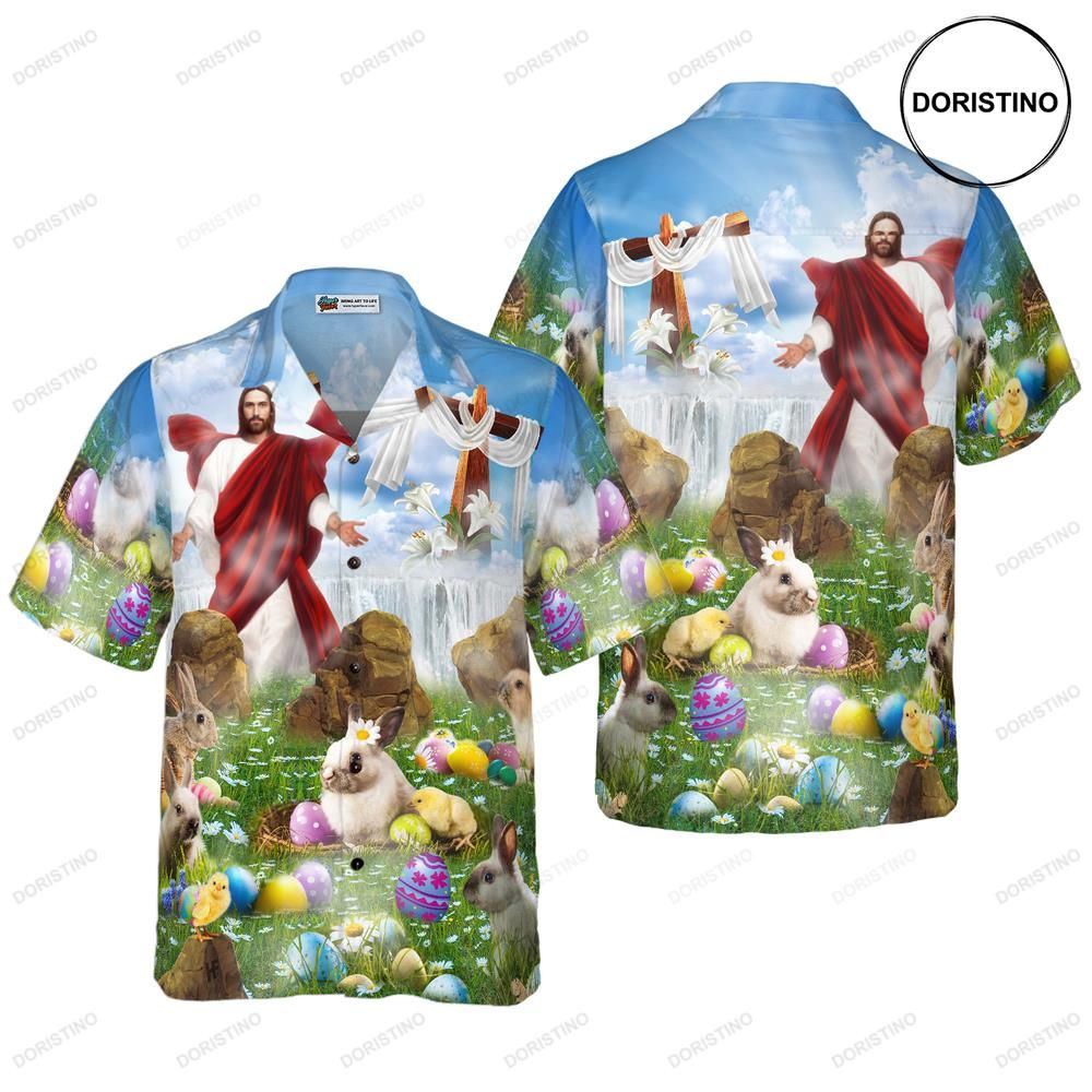 Happy Easter Jesus Is Risen Awesome Hawaiian Shirt