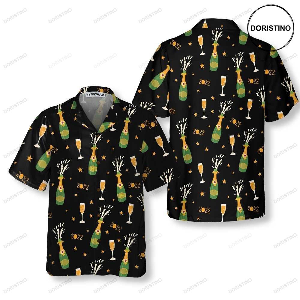 Happy New Year Cool Short Sleeve New Year Eve For Man Women Awesome Hawaiian Shirt