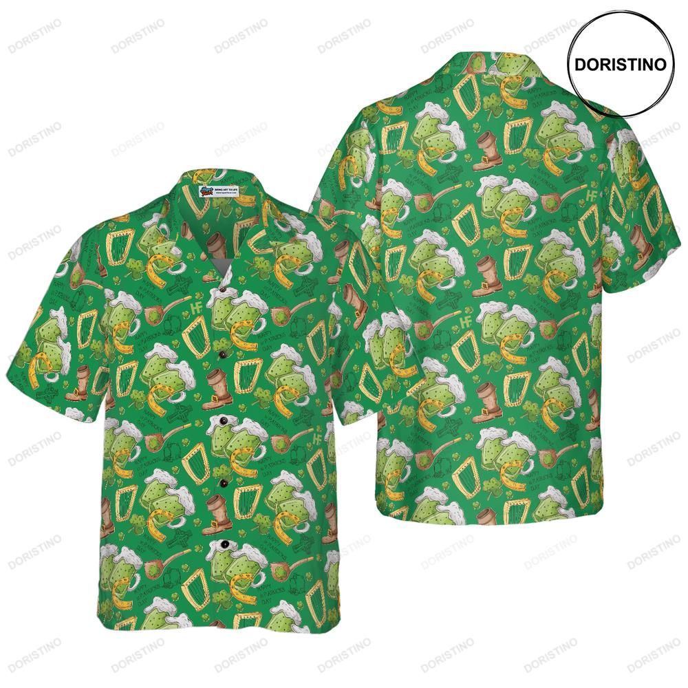 Happy Saint Patrick's Day Ireland Proud Pattern Limited Edition Hawaiian Shirt