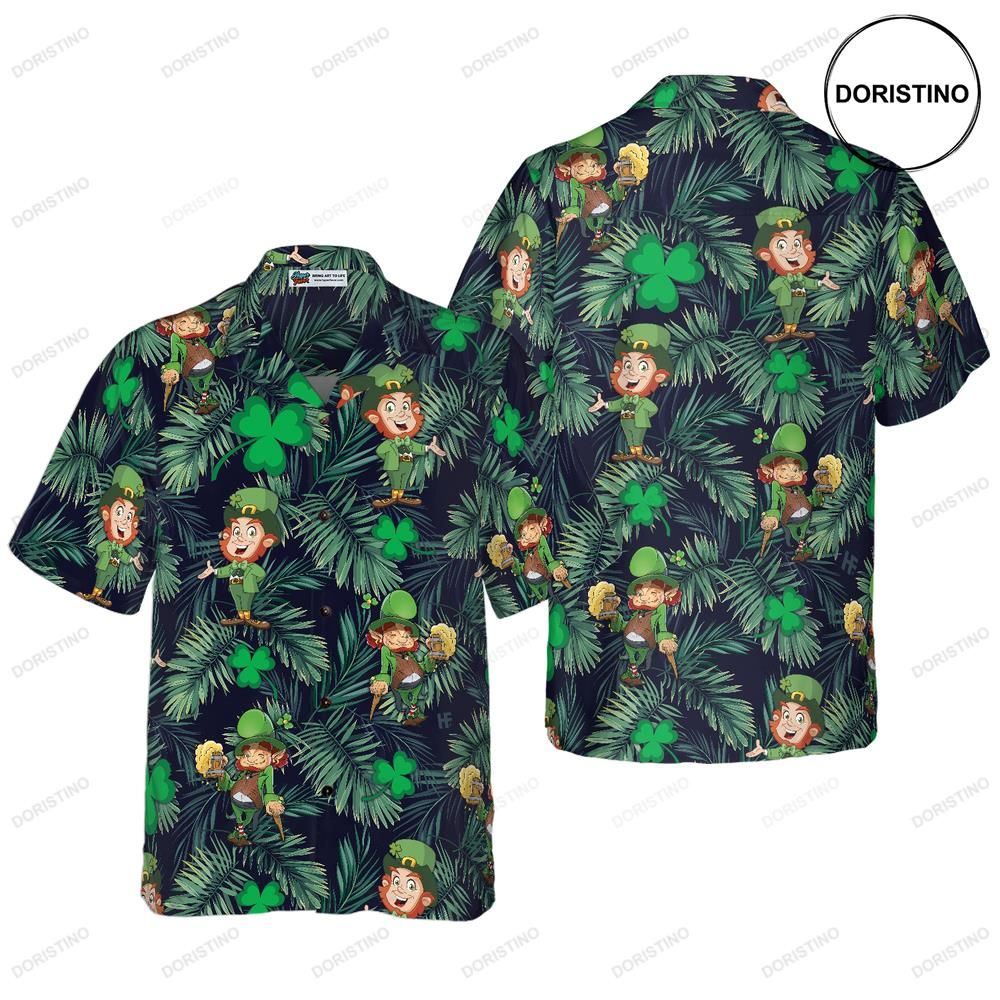 Happy St Patrick's Day Leprechaun Irish People Proud Hawaiian Shirt