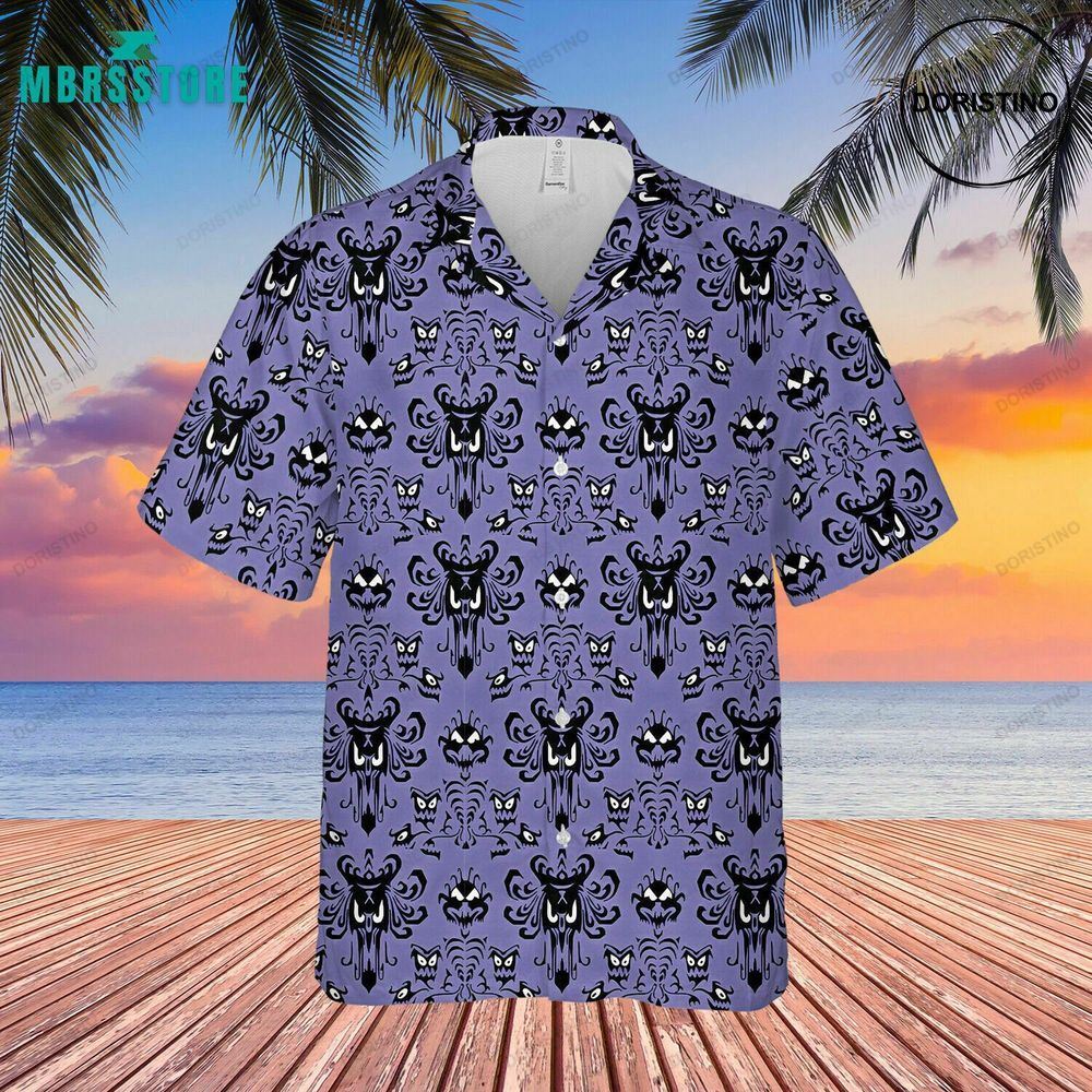 Haunted Mansion Button Down Short Sleeve Summer Lovers Vacation 2022 Awesome Hawaiian Shirt