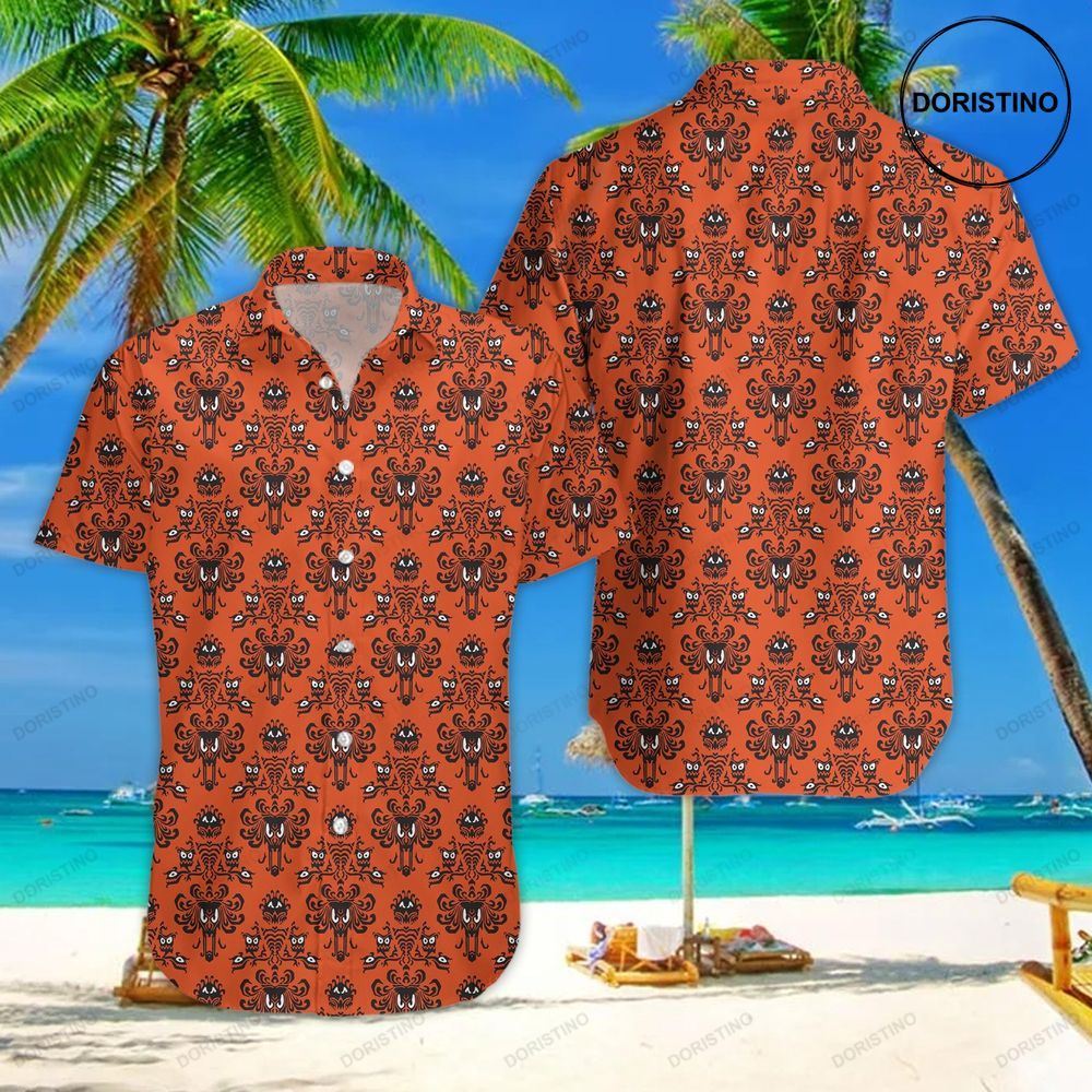 Haunted Mansion Funny Beach Trip Family Summer Button Up Awesome Hawaiian Shirt