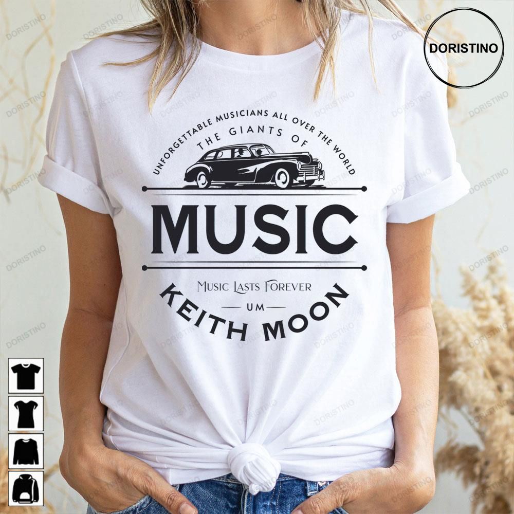 The Giants Of Music Keith Moon Doristino Limited Edition T-shirts
