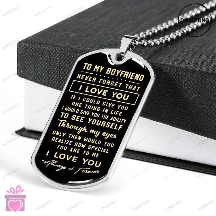 Custom Picture Dog Tag You Realize How Special You Are To Me Dog Tag Military Chain Necklace Gift Fo Doristino Limited Edition Necklace