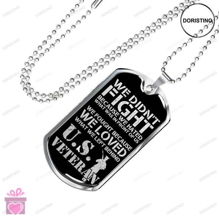 Custom Picture We Loved What We Left Behind Dog Tag Military Chain Necklace Dog Tag Doristino Limited Edition Necklace