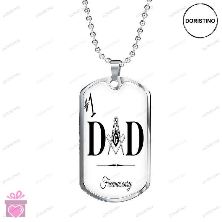 Dad Dog Tag 1 Dad Fathers Day Dog Tag Necklace Gift For Dad Father Doristino Limited Edition Necklace