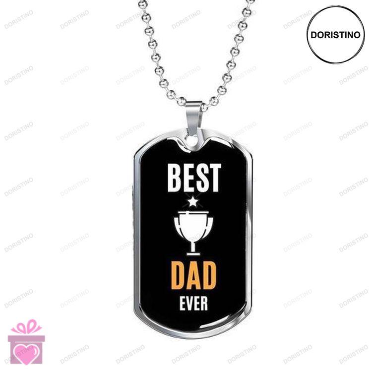 Dad Dog Tag Custom Picture Fathers Day Best Dad Ever Champion Dog Tag Necklace Gift For Dad Doristino Awesome Necklace