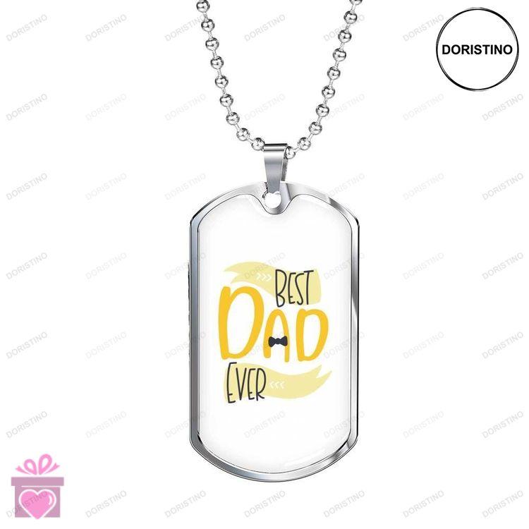 Dad Dog Tag Custom Picture Fathers Day Best Dad Ever Dog Tag Necklace Gift For Men V2 Doristino Awesome Necklace