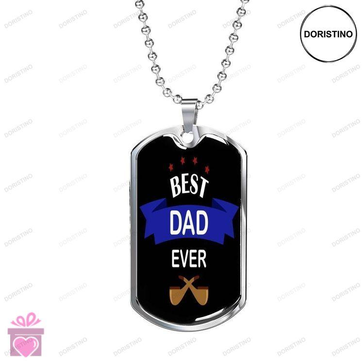 Dad Dog Tag Custom Picture Fathers Day Best Dad Ever Fathers Day Gift For Dad Necklace Doristino Awesome Necklace