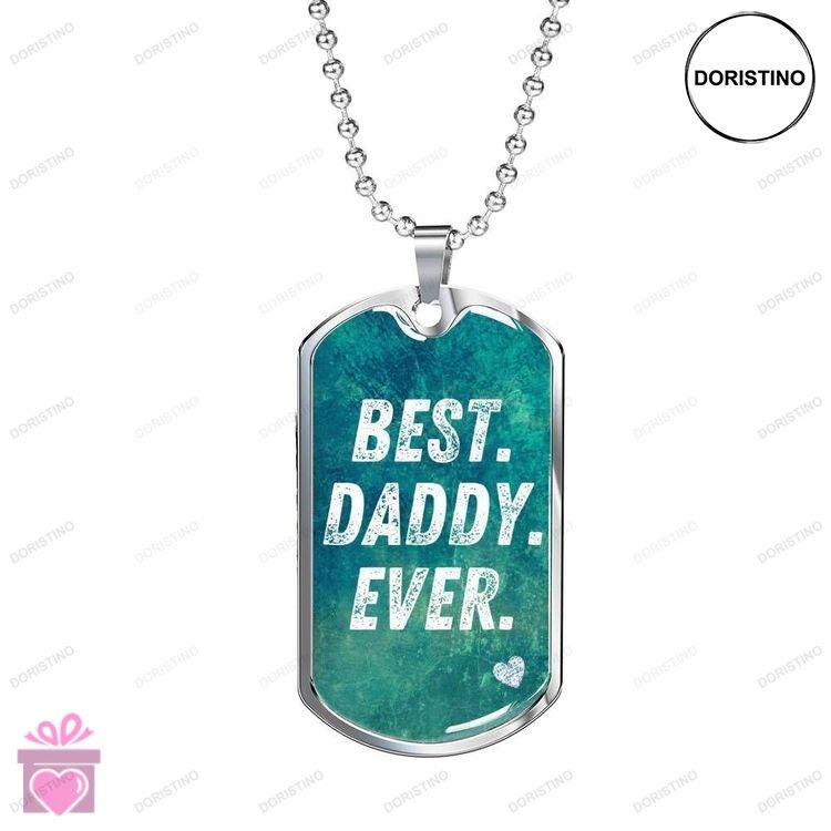 Dad Dog Tag Custom Picture Fathers Day Best Daddy Ever Dog Tag Necklace Gift For Men Doristino Trending Necklace
