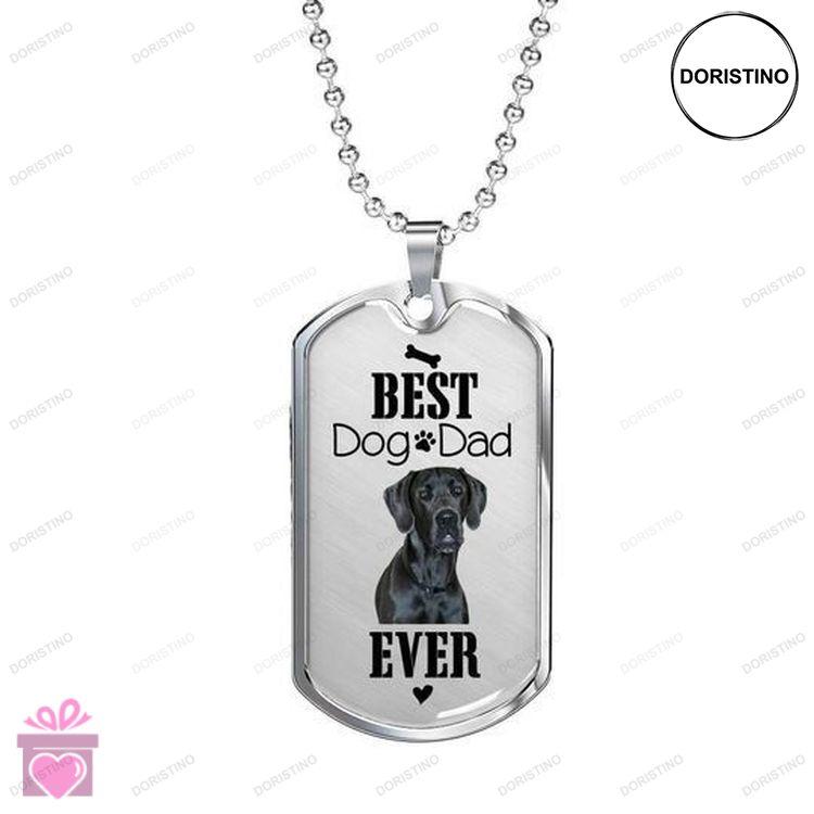 Dad Dog Tag Custom Picture Fathers Day Best Dog Dad Ever Dog Tag Necklace Gift For Daddy Doristino Awesome Necklace