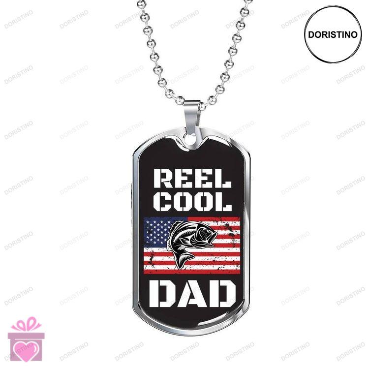 Dad Dog Tag Custom Picture Fathers Day Best Gift For A Reel Cool Dad Military Chain Dog Tag Necklace Doristino Awesome Necklace
