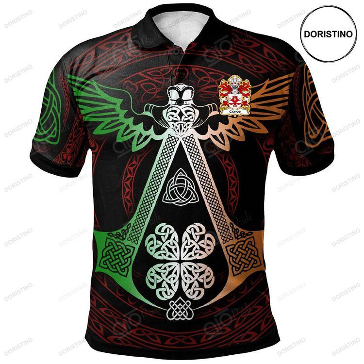 Cadrod Hardd Welsh Family Crest Polo Shirt Irish Celtic Symbols And Ornaments Doristino Awesome Polo Shirt