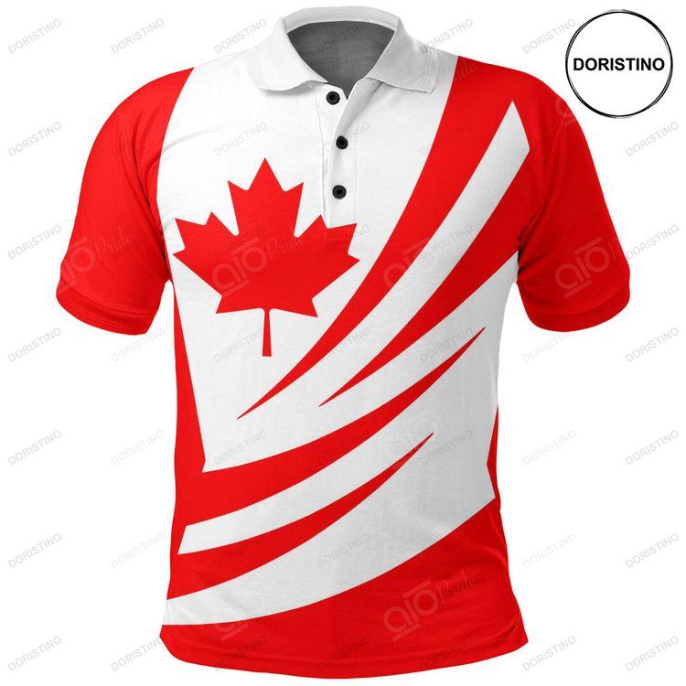 Canada Polo Shirt Bincjou Coat Of Arms Doristino Polo Shirt