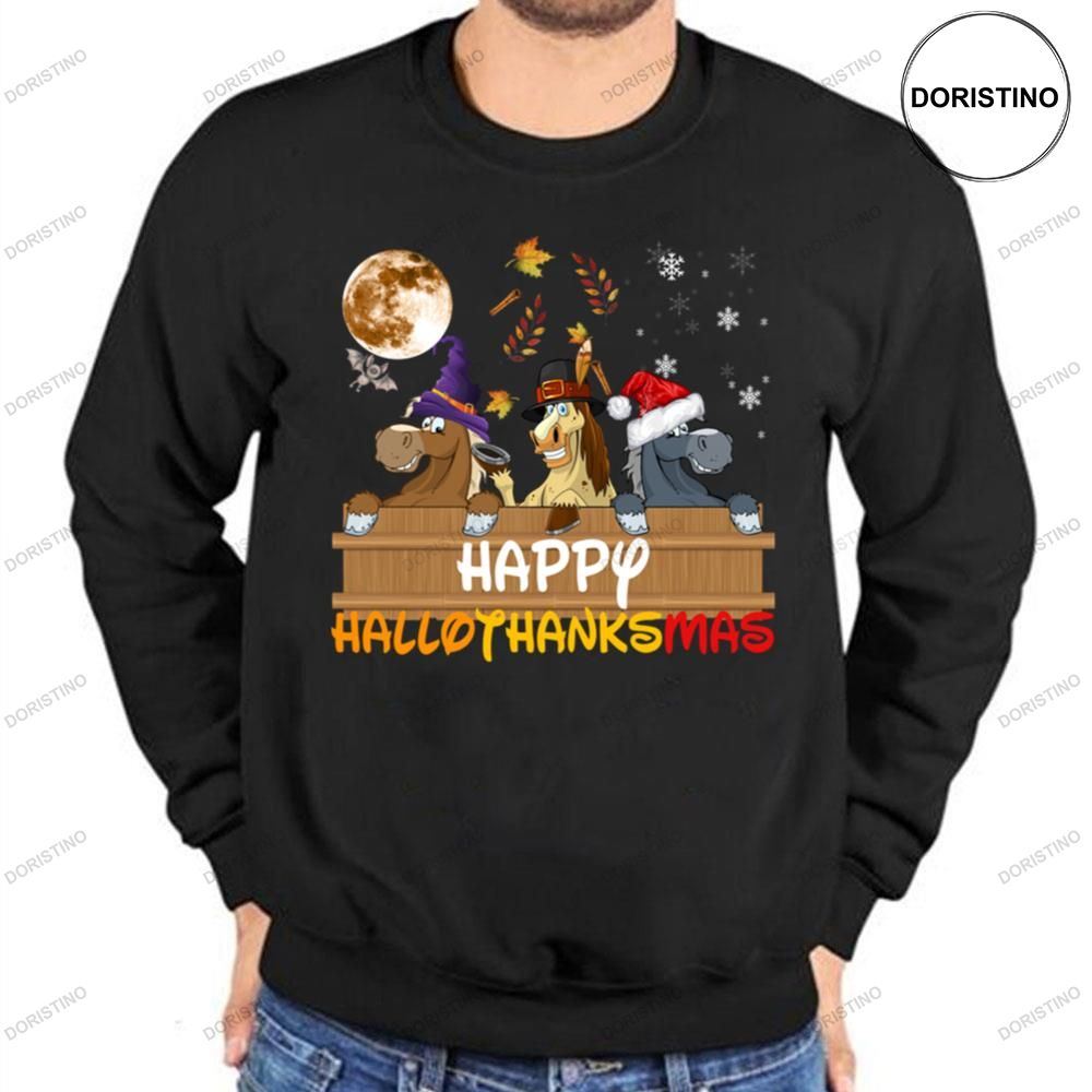 Horse Happy Hallothanksmas Shirts