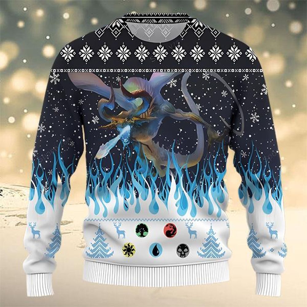 Magic The Gathering Nicol Bolas The Ravager Ugly Christmas Sweater