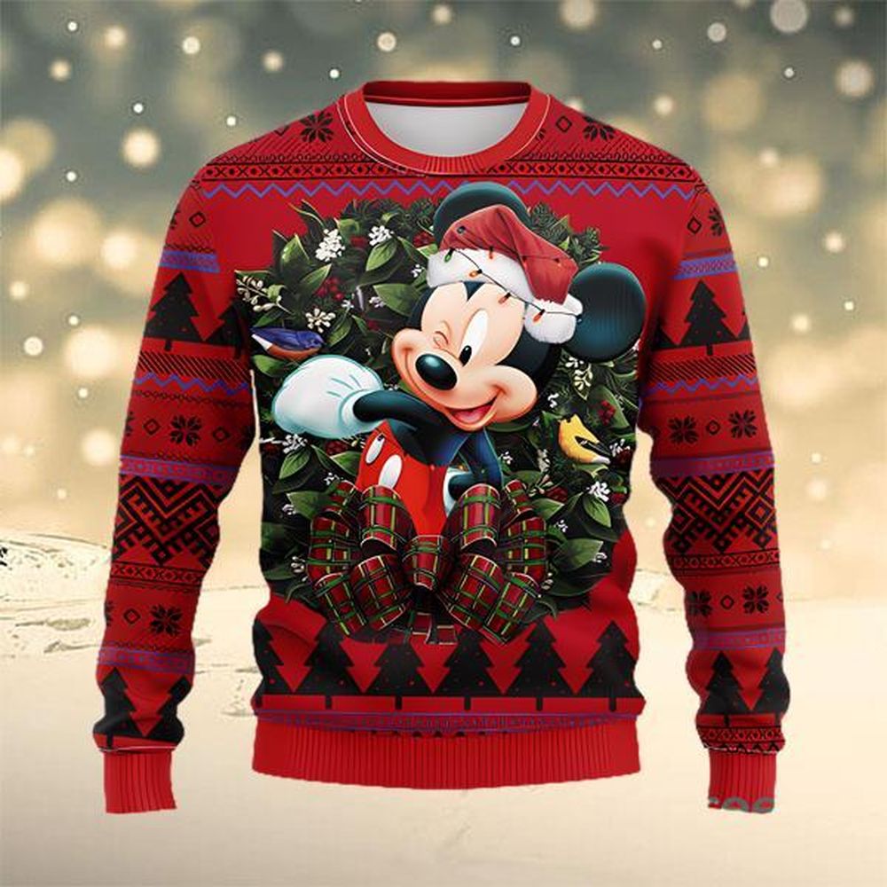 Mice Noel Mc Campy Thanksgiving Disney Ugly Christmas Sweater 