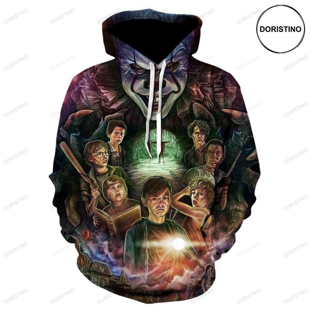 Movie It Pennywise Horror Cosplay All Over Print Hoodie