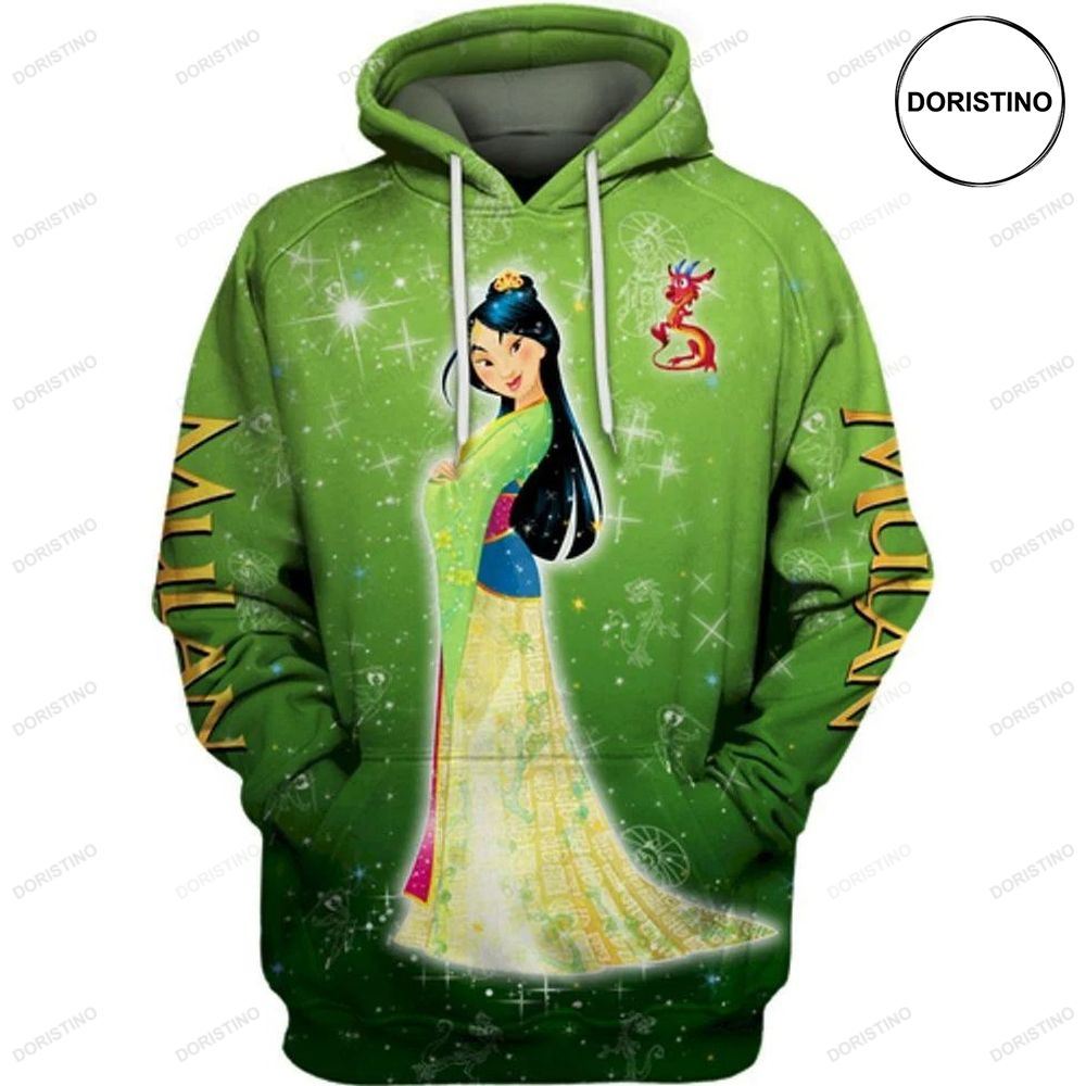 Mulan And Mushu Lovers Limited Edition 3d Hoodie