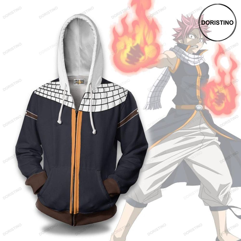 Natsu Dragneel Fairy Tail Amine Casual Cosplay Costume Limited Edition 3d Hoodie
