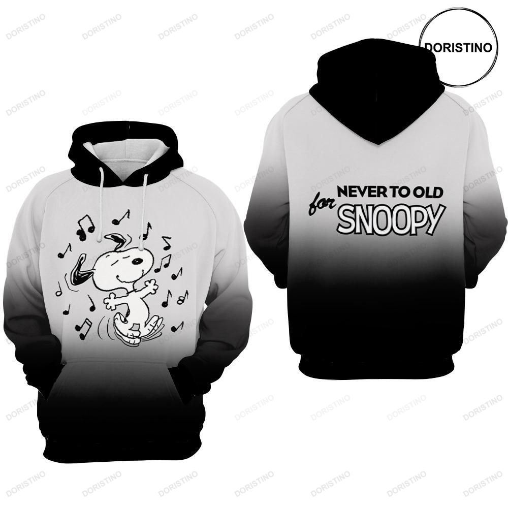 Never To Old For Snoopy Movie Peanuts Awesome 3D Hoodie