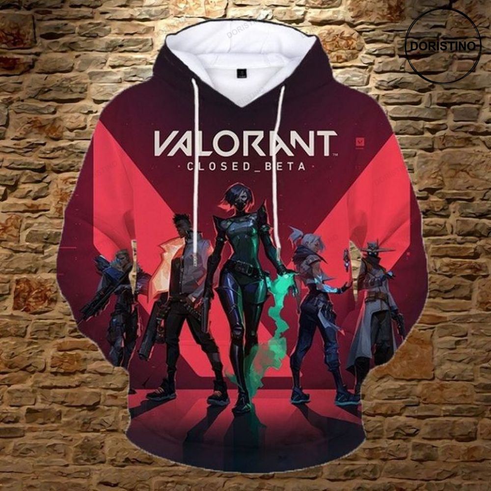 New Mens And Womens Valorant V2 Awesome 3D Hoodie