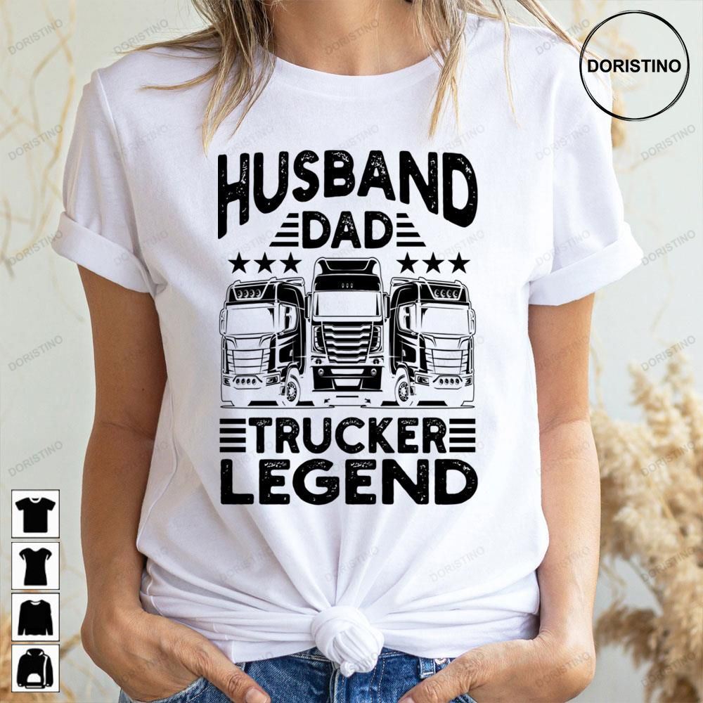 Black Design Husband Dad Trucker Legend Limited Edition T-shirts