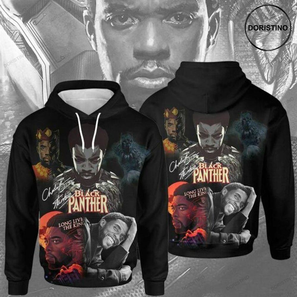 Black Panther Long Live The King Signature V2 All Over Print Hoodie